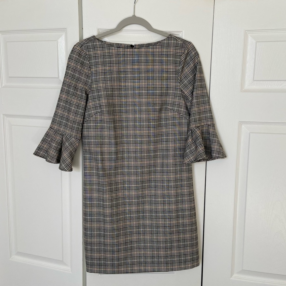 H&M • Plaid Houndstooth Work Dress